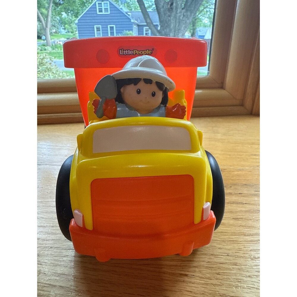 Fisher-Price Little People Dump Truck Construction Worker Figure 2013 Mattel